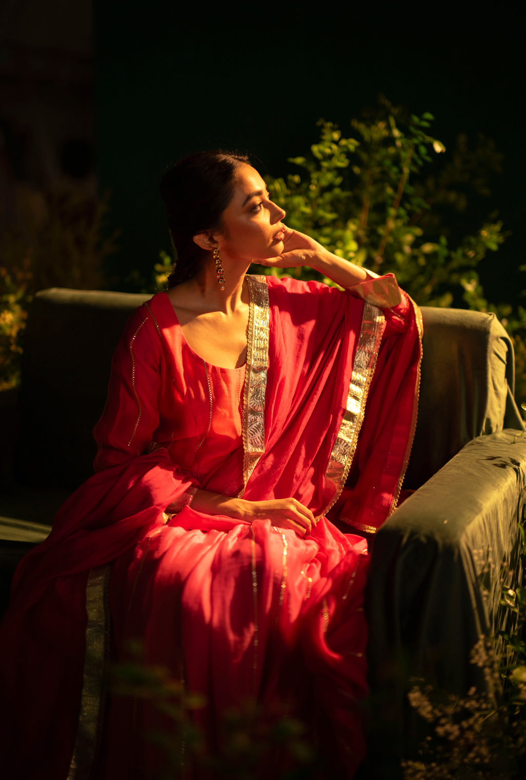 Sindoor Anarkali Set