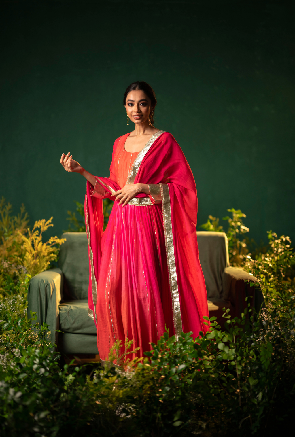 Sindoor Anarkali Set