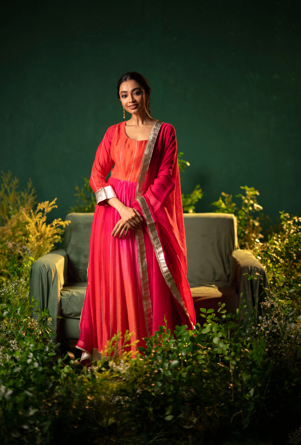 Sindoor Anarkali Set