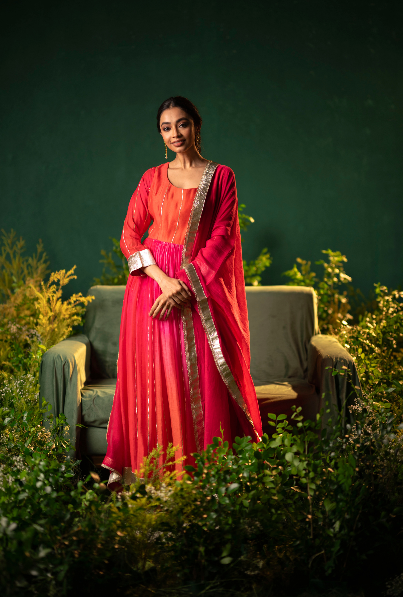 Sindoor Anarkali Set