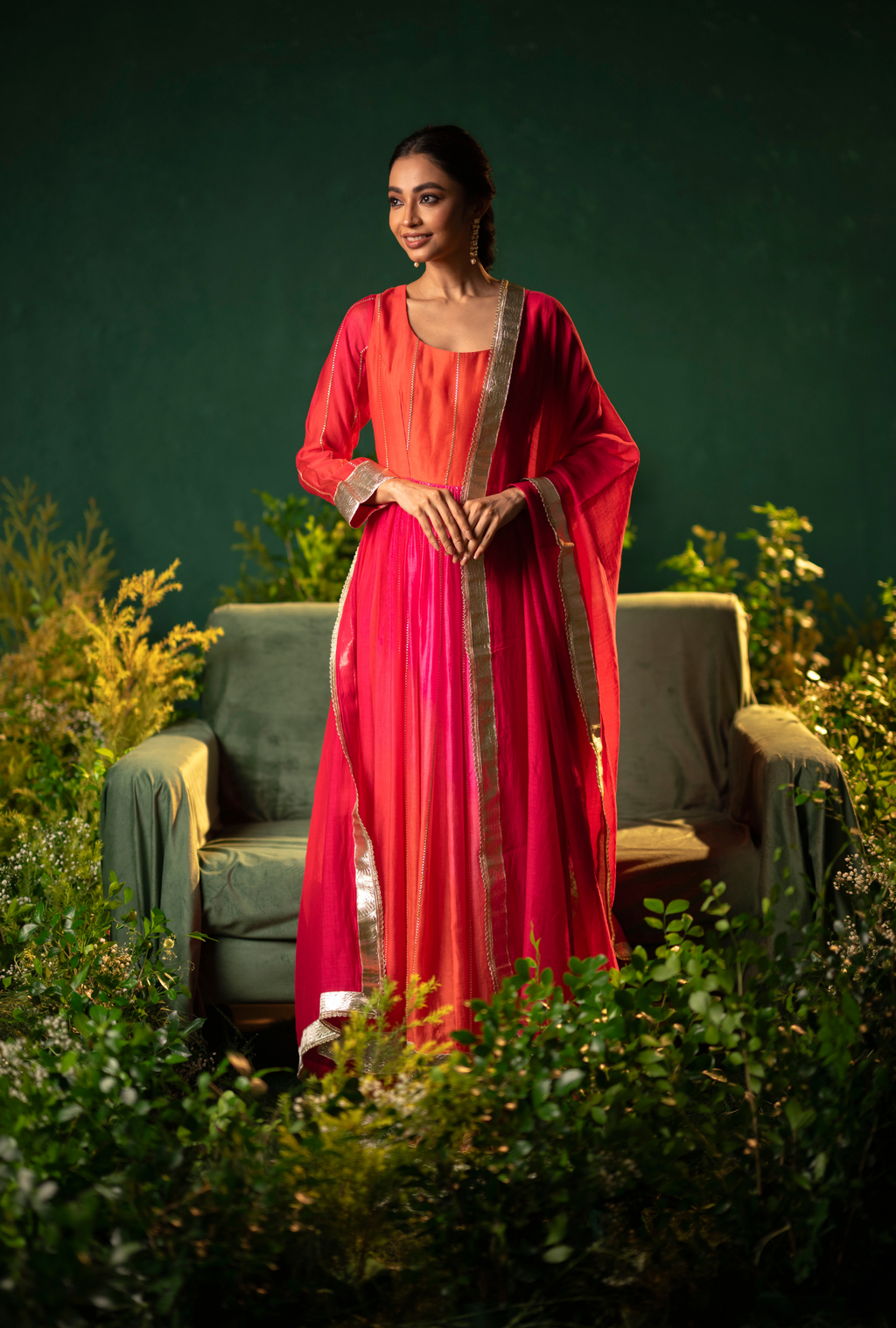 Sindoor Anarkali Set