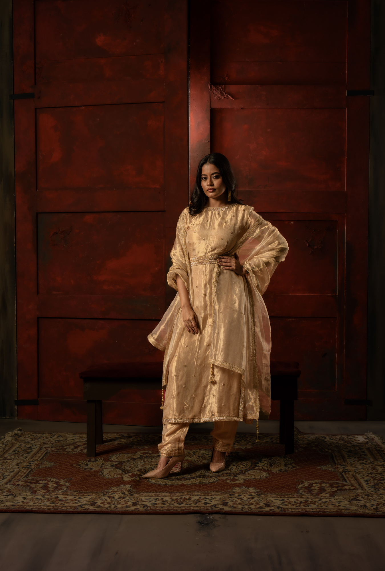 Heritage Gold Kurta Set
