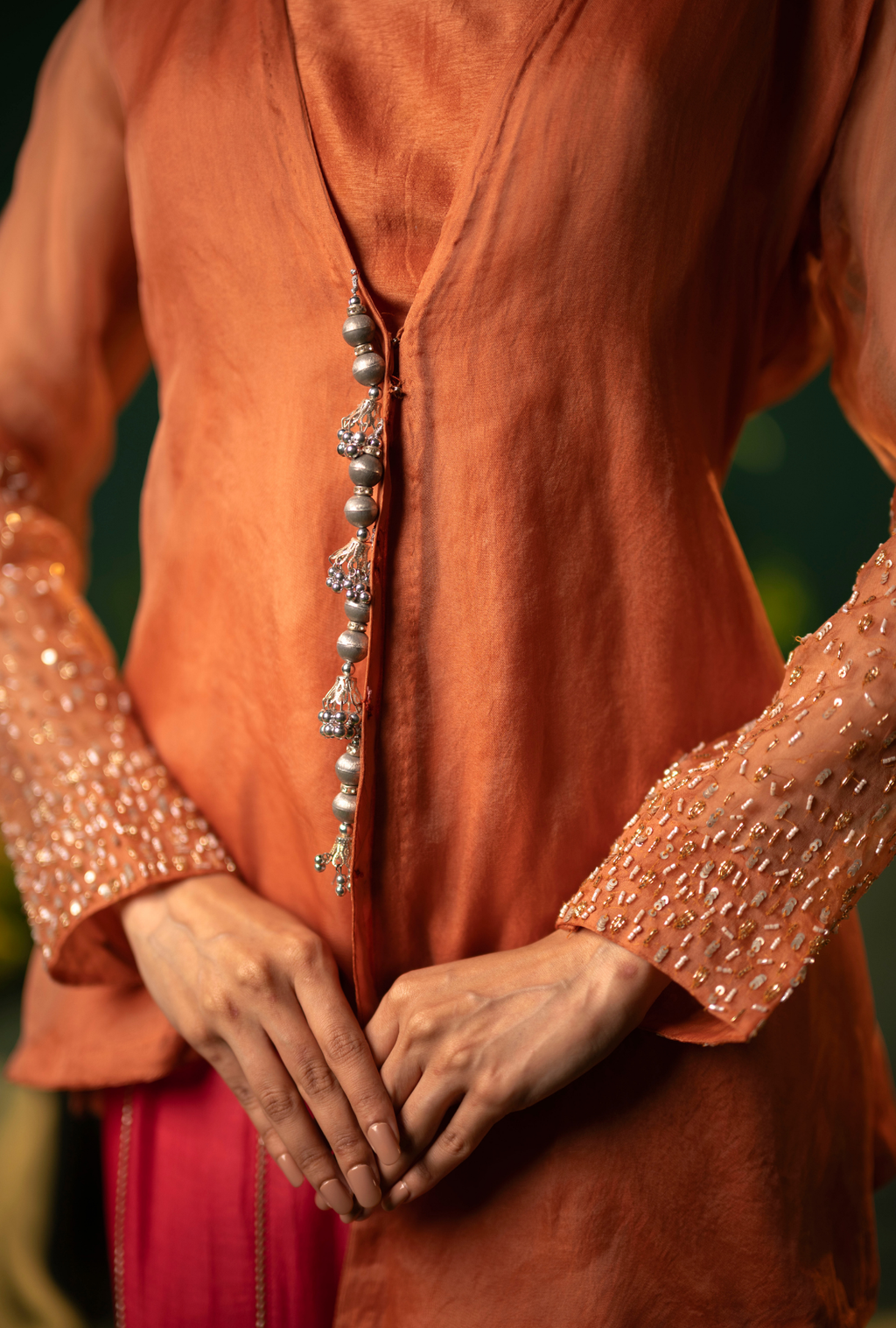 Rust Sharara Set