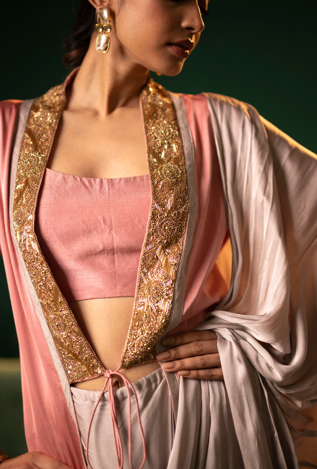 Chandra Rose Pre-Draped Saree
