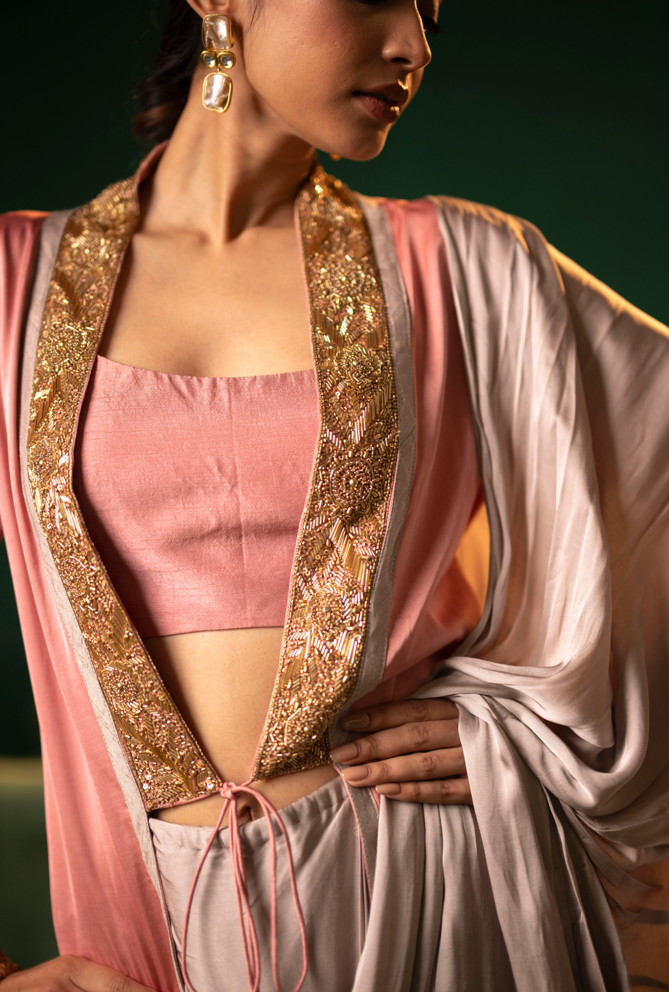 Chandra Rose Pre-Draped Saree