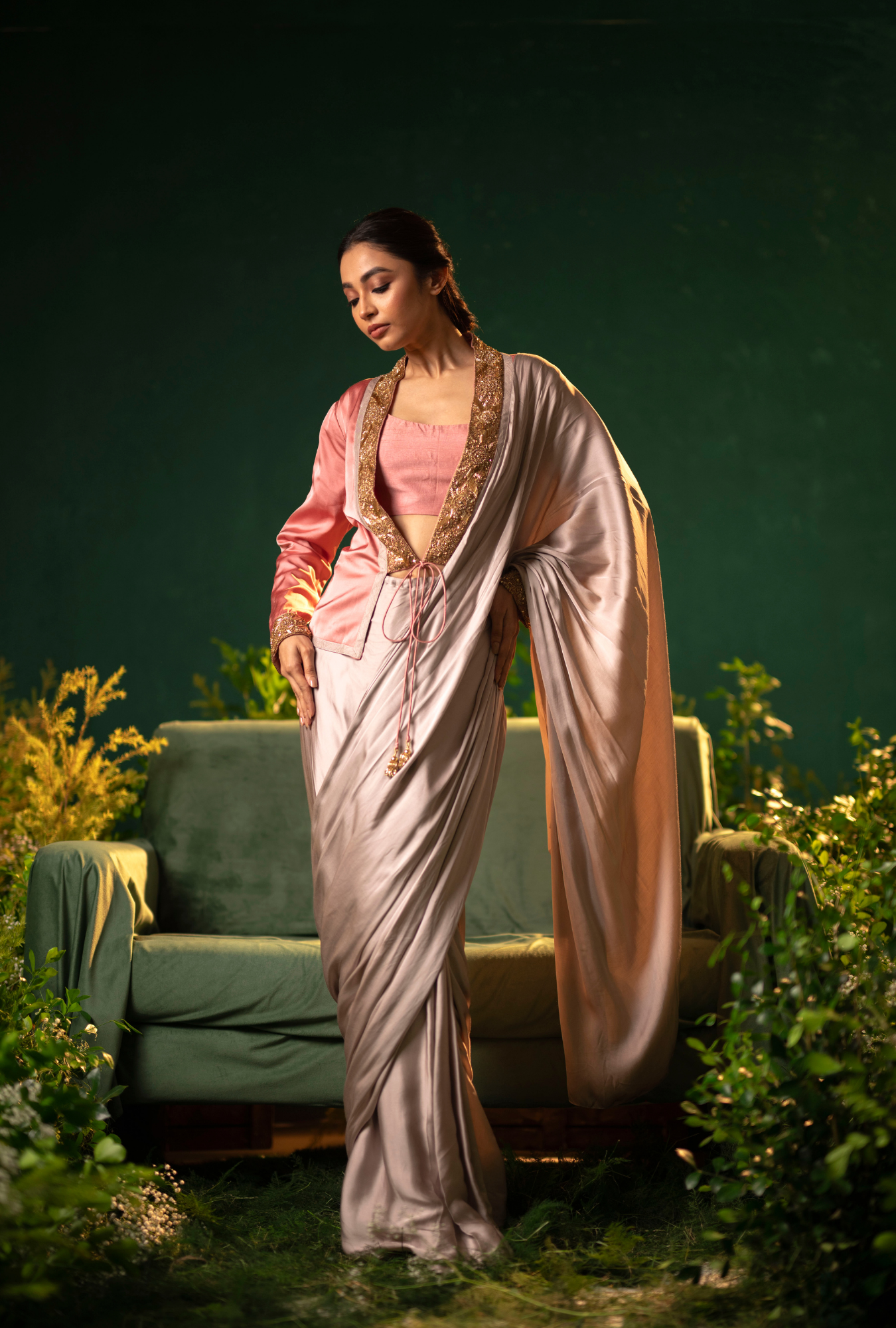 Chandra Rose Pre-Draped Saree