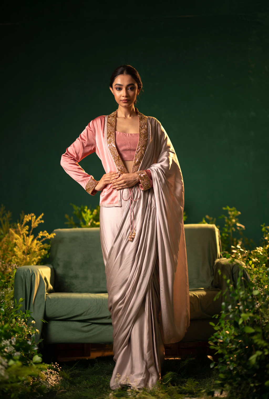 Chandra Rose Pre-Draped Saree