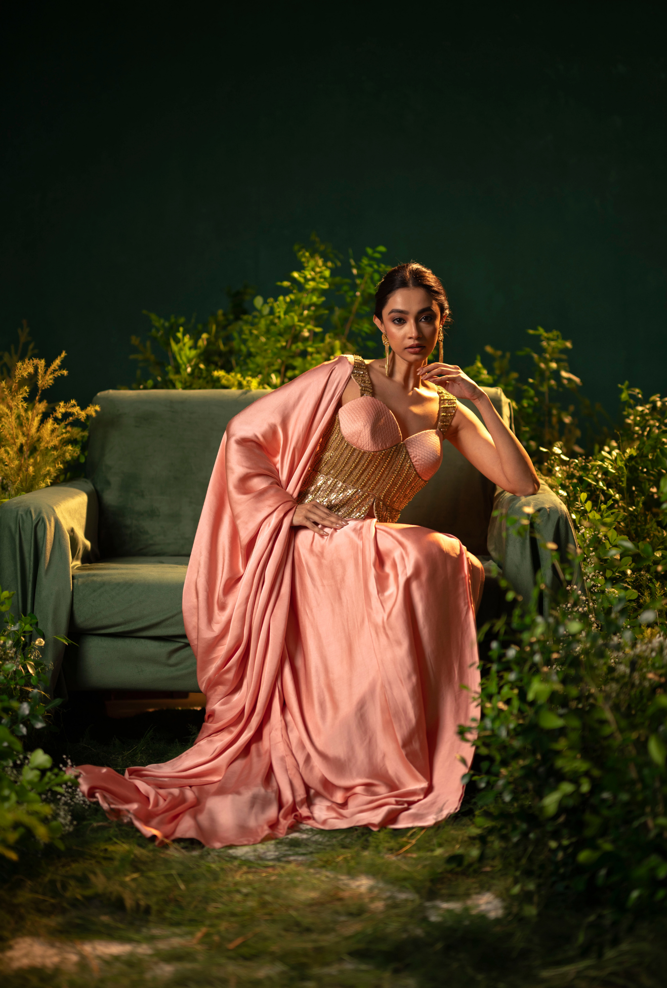 Noore Blush Pre-Draped Saree