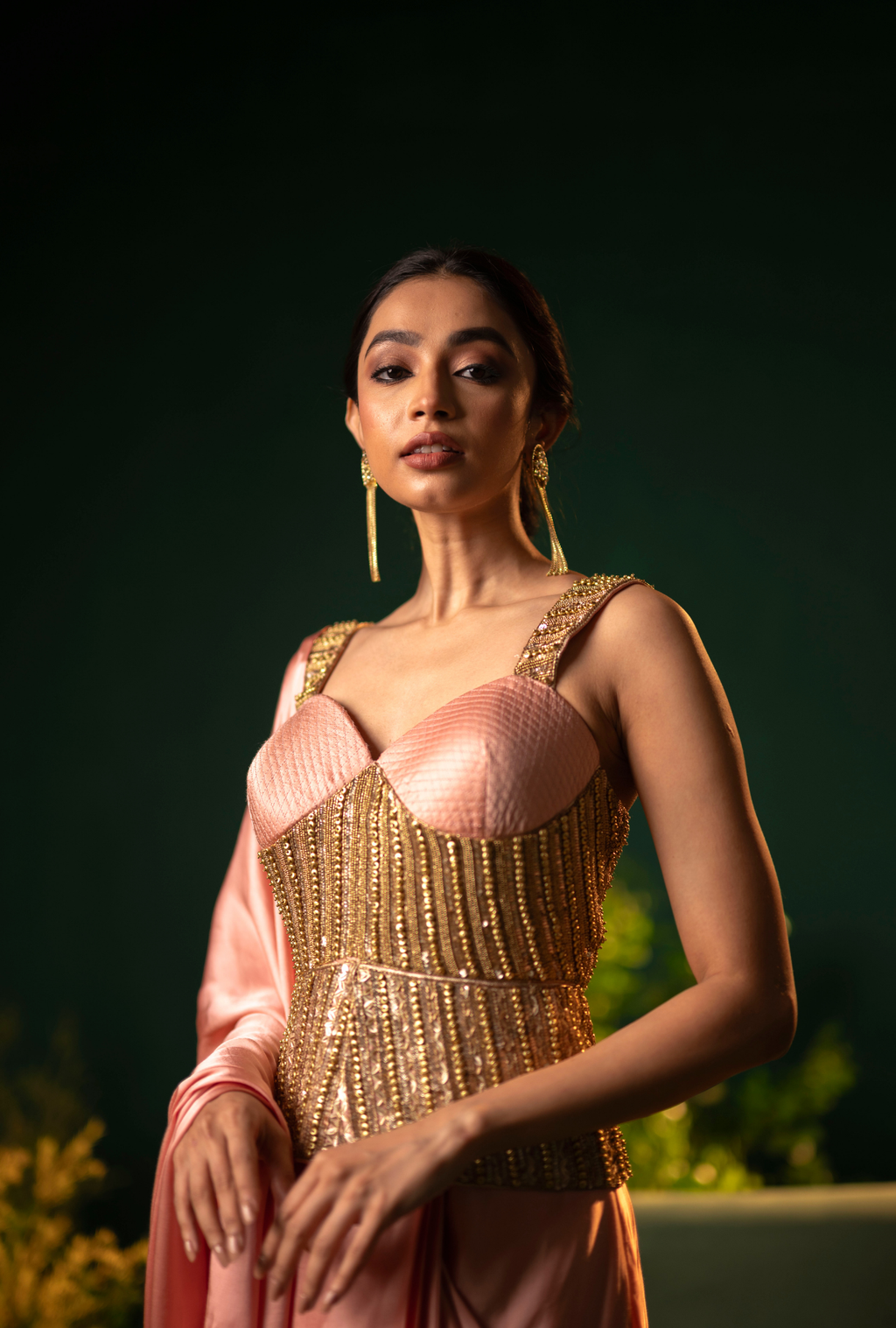 Noore Blush Pre-Draped Saree
