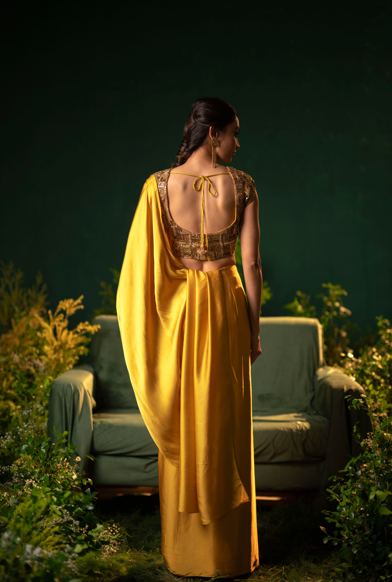 Golden Hour Pre-Draped Saree
