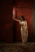 Sunehri One-Shoulder Skirt Set