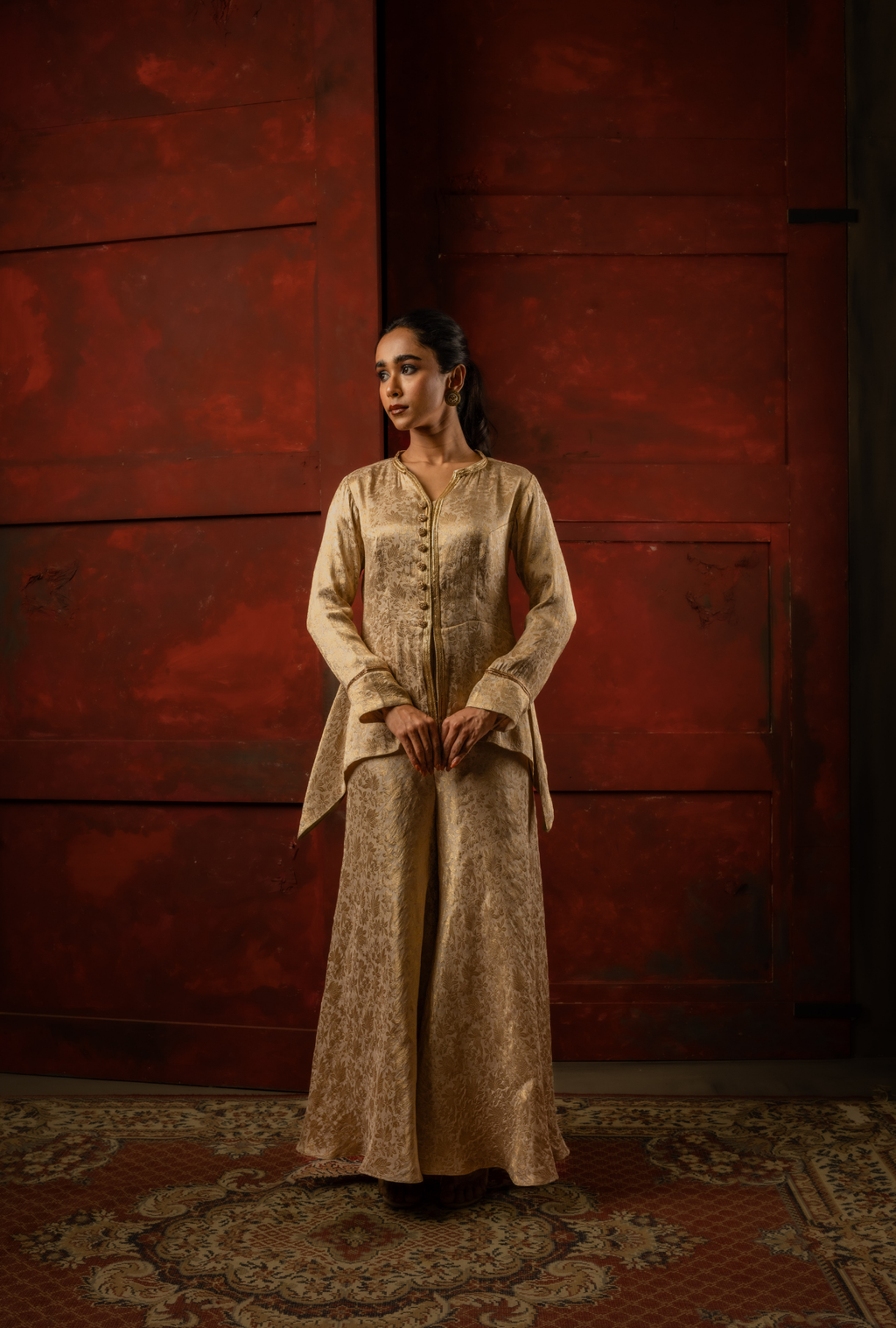 Noor Panel Brocade Set