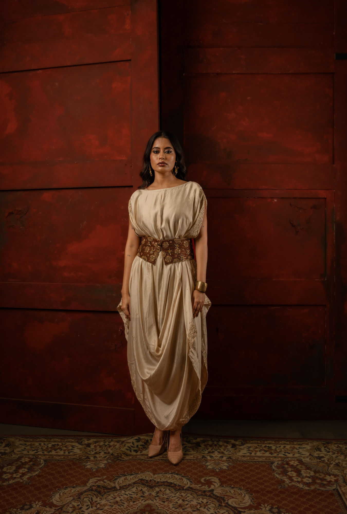 Gilded Cinch Dress
