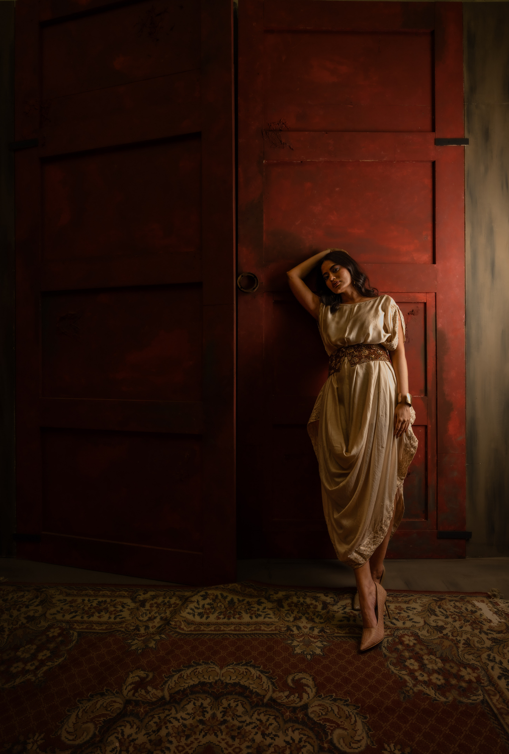 Gilded Cinch Dress
