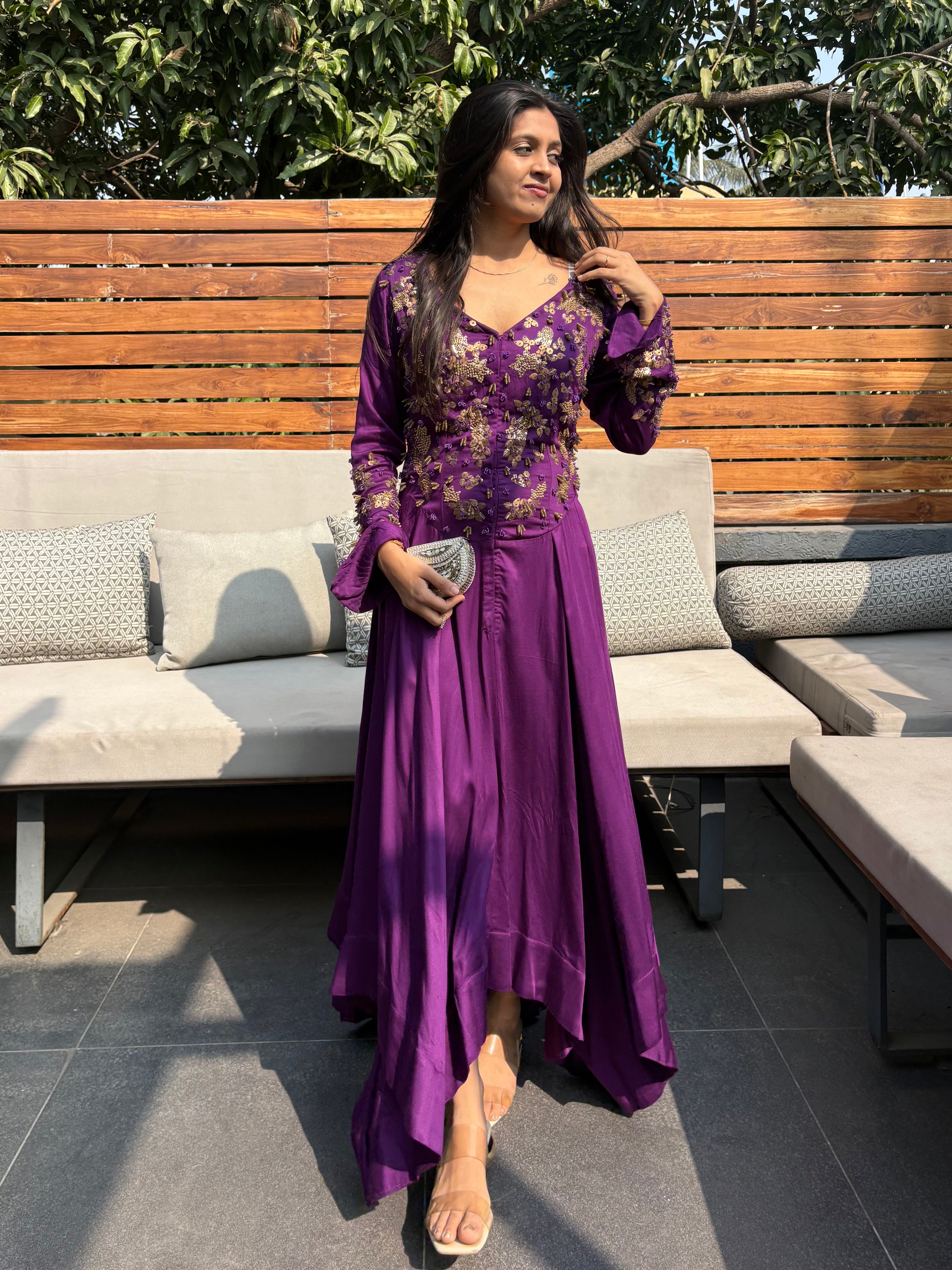 Meher Violet Dress