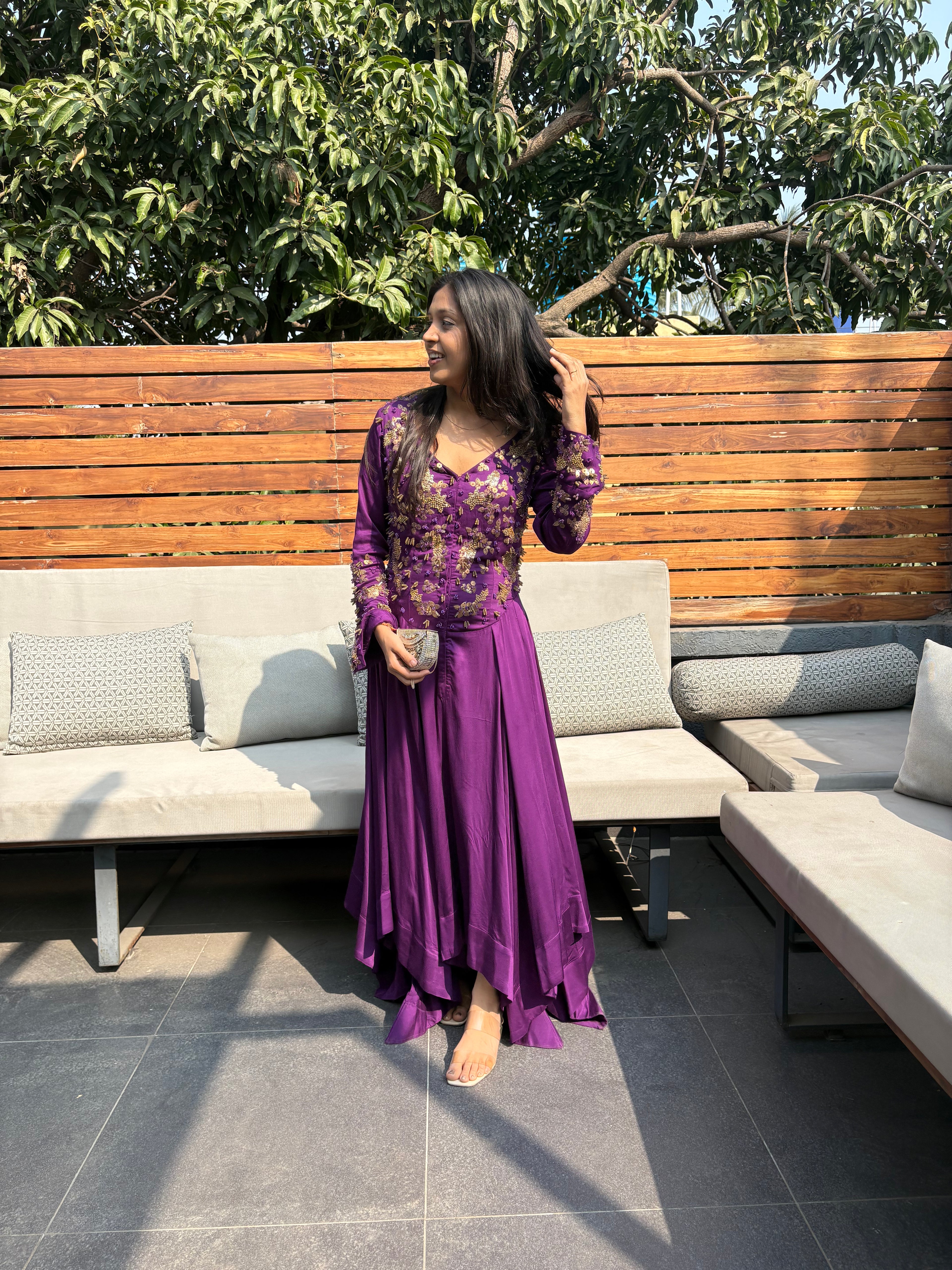 Meher Violet Dress