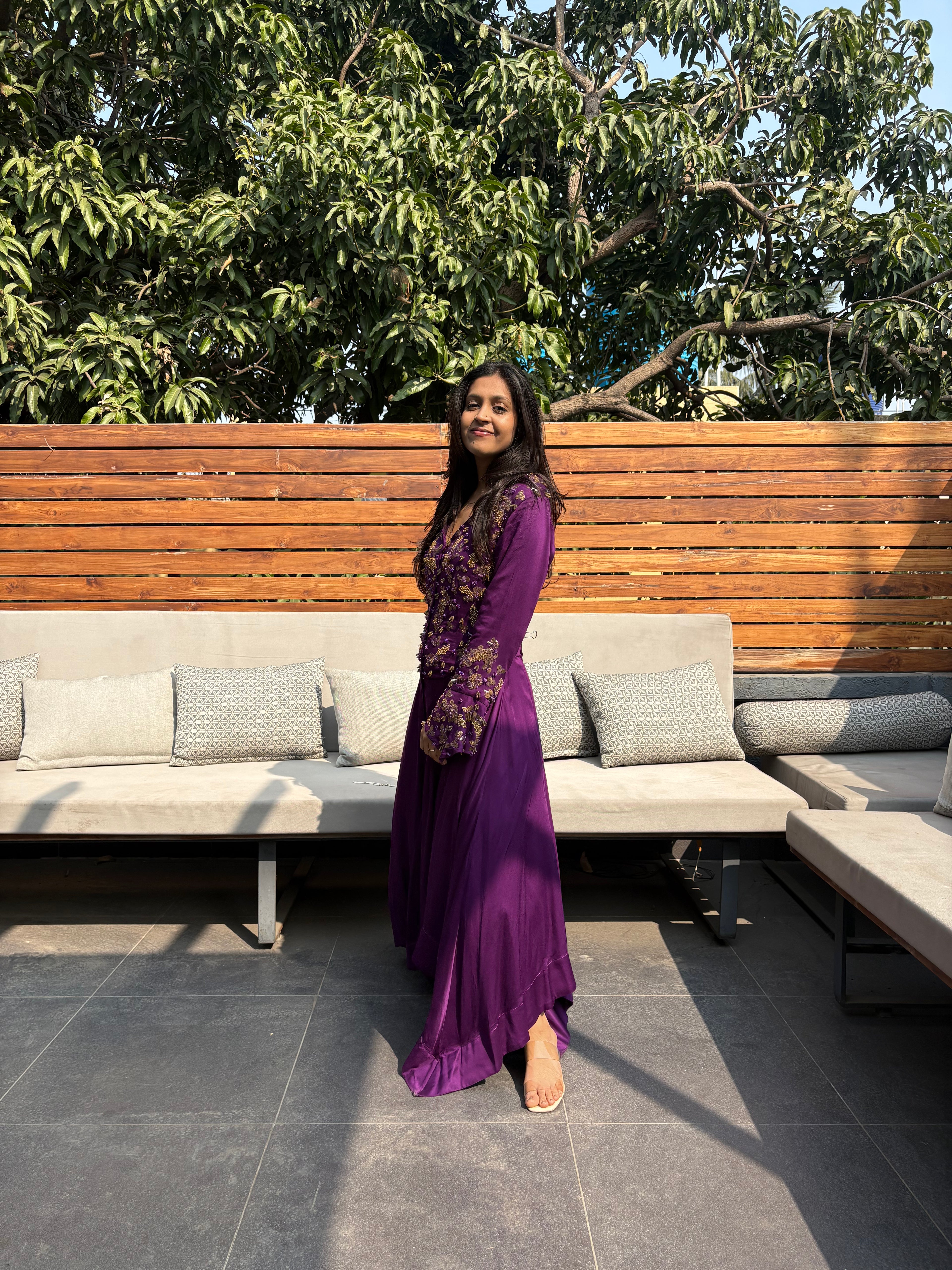 Meher Violet Dress