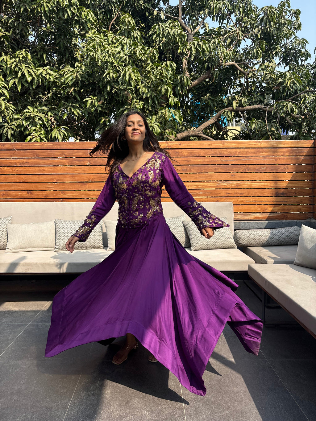 Meher Violet Dress